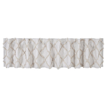 Frayed Lattice Oatmeal Valance 16x90 VHC Brands - The Fox Decor
